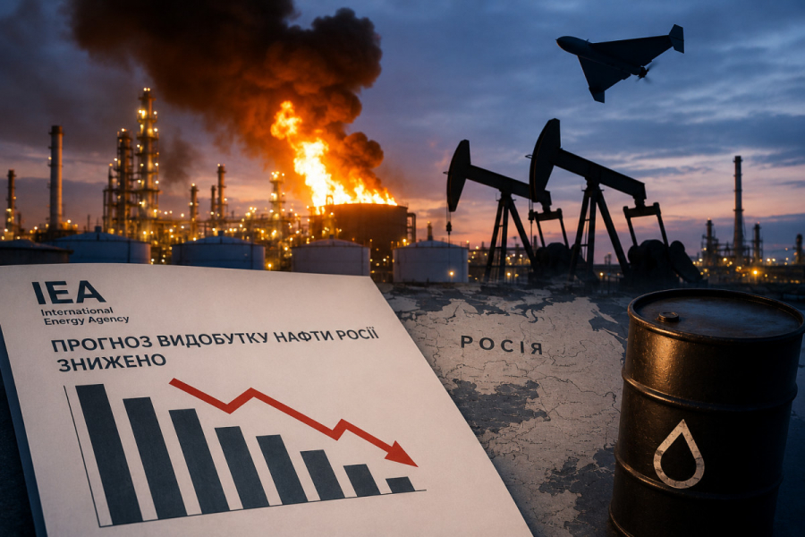 Українські удари по нафтовій інфраструктурі Росії, МЕА знизило прогноз видобутку
