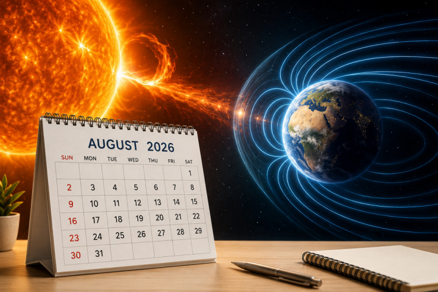 Прогноз магнітних бур на серпень 2026: календар, прогноз та небезпечні дні