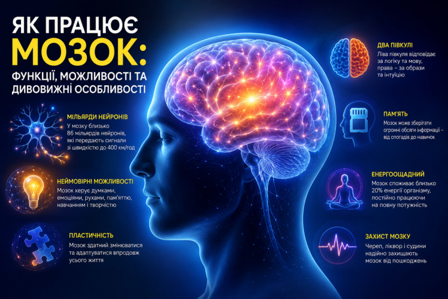 Як працює мозок: функції, можливості та дивовижні особливості