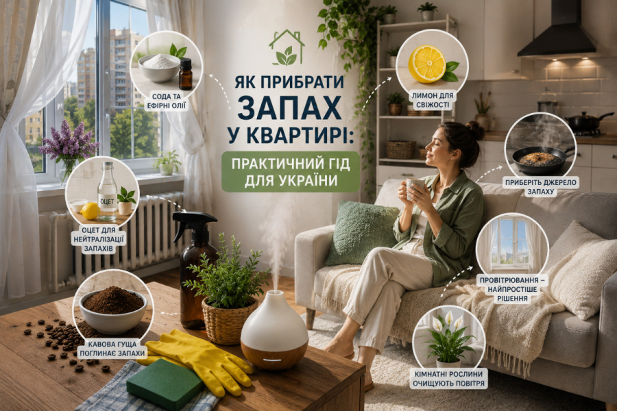 Як прибрати запах у квартирі: практичний гід для України
