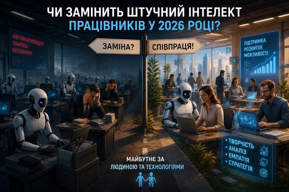 Чи замінить штучний інтелект працівників у 2026 році