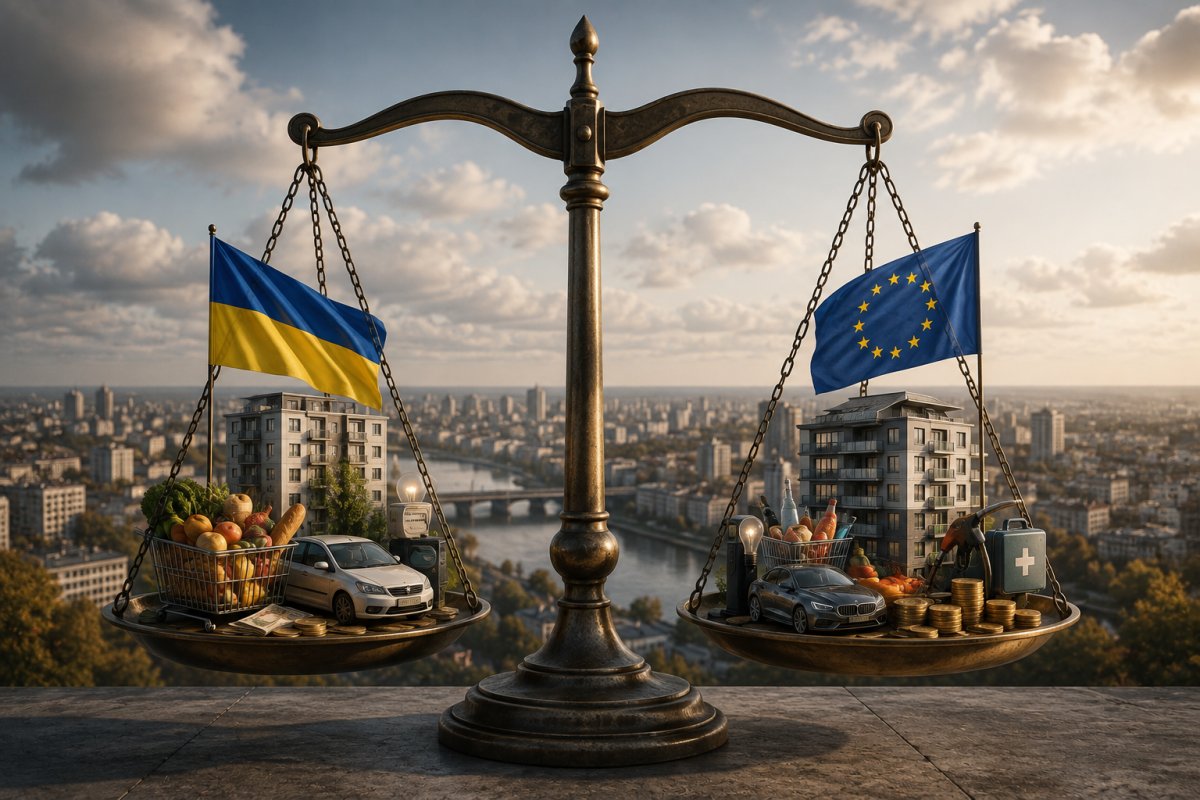 Вартість життя в Україні та Європі