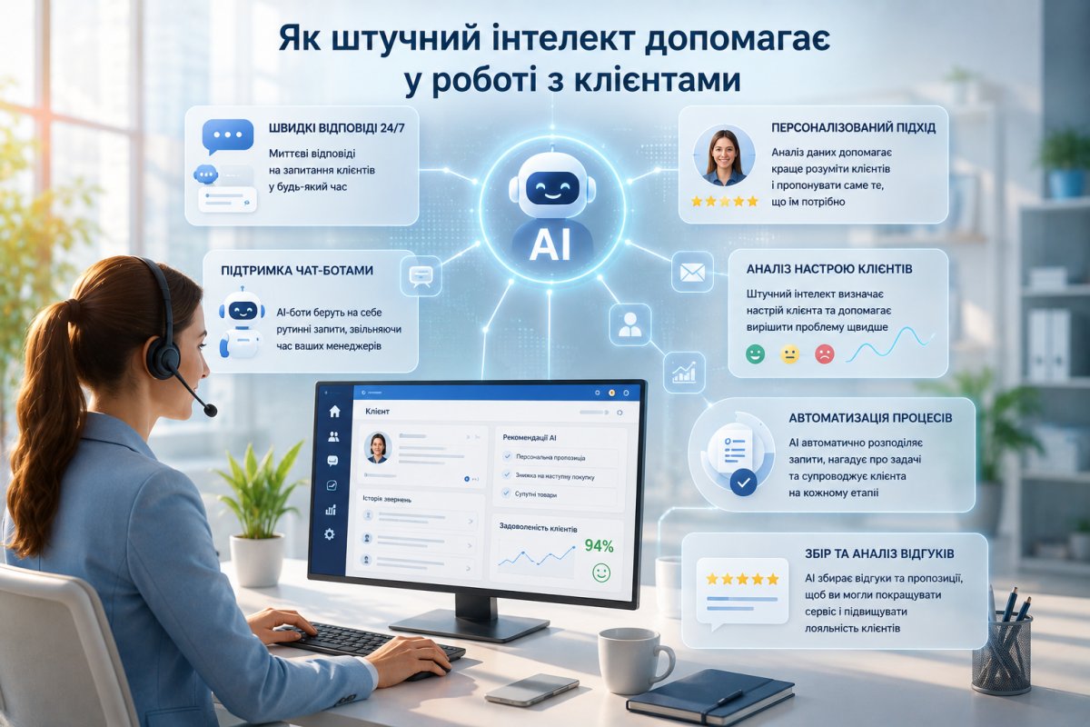 Як штучний інтелект допомагає у роботі з клієнтами