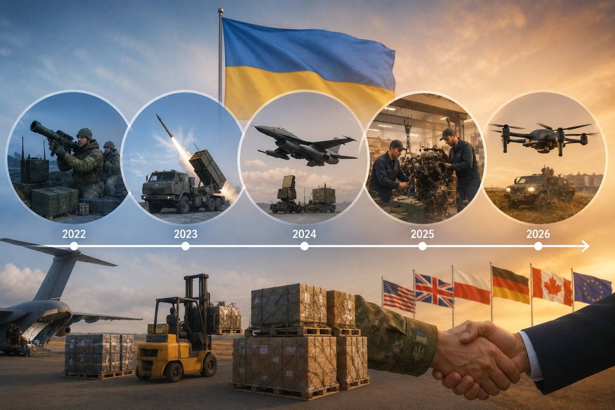 Як змінювалася військова допомога Україні Як змінювалася військова допомога Україні